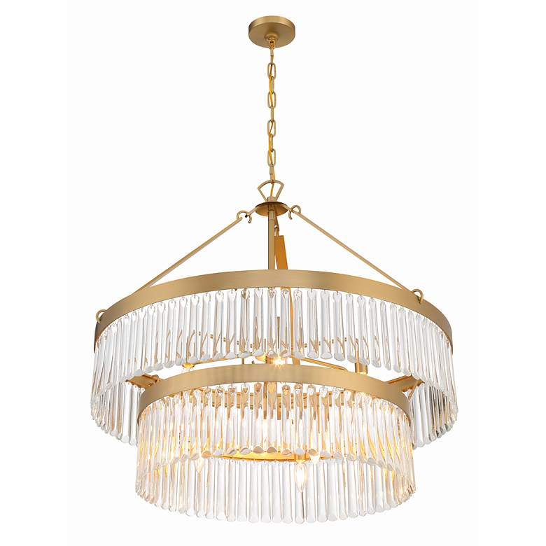 Image 5 Crystorama Emory 32" Wide Modern Gold 9-Light Chandelier more views