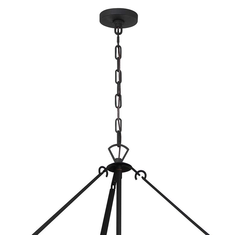 Image 5 Crystorama Emory 40" Wide Black Forged 22-Light 4-Tier Chandelier more views