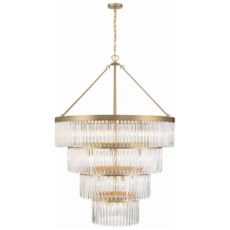 Image 2 Crystorama Emory 40" Wide Modern Gold Crystal Chandelier
