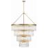 Crystorama Emory 40" Wide Modern Gold Crystal Chandelier