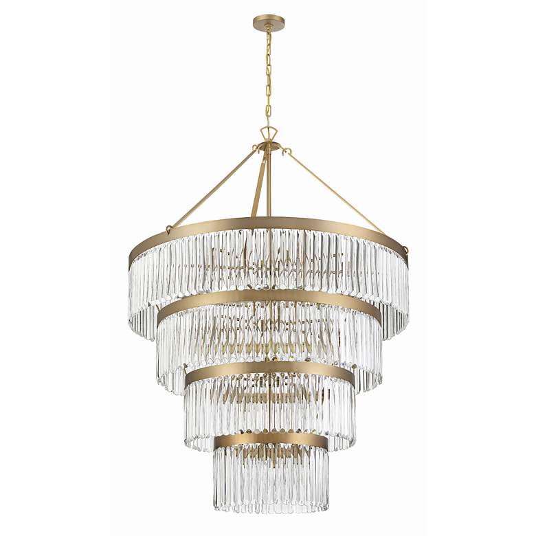 Image 3 Crystorama Emory 40" Wide Modern Gold Crystal Chandelier more views