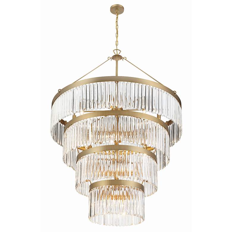 Image 4 Crystorama Emory 40" Wide Modern Gold Crystal Chandelier more views