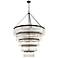 Crystorama Emory 48" Wide Black Forged 5-Tier Chandelier