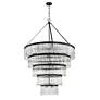 2_Crystorama Emory 48" Wide Black Forged 5-Tier Chandelier more views