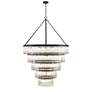 3_Crystorama Emory 48" Wide Black Forged 5-Tier Chandelier more views