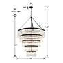 5_Crystorama Emory 48" Wide Black Forged 5-Tier Chandelier more views