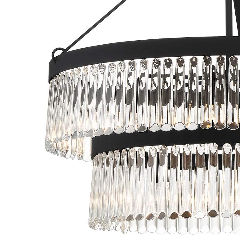 Image 3 Crystorama Emory 9 Light Black Forged Chandelier more views