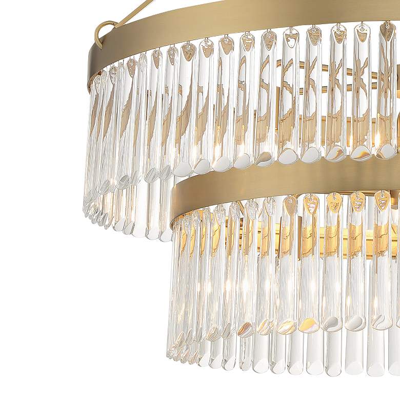 Image 3 Crystorama Emory 9 Light Modern Gold Chandelier more views