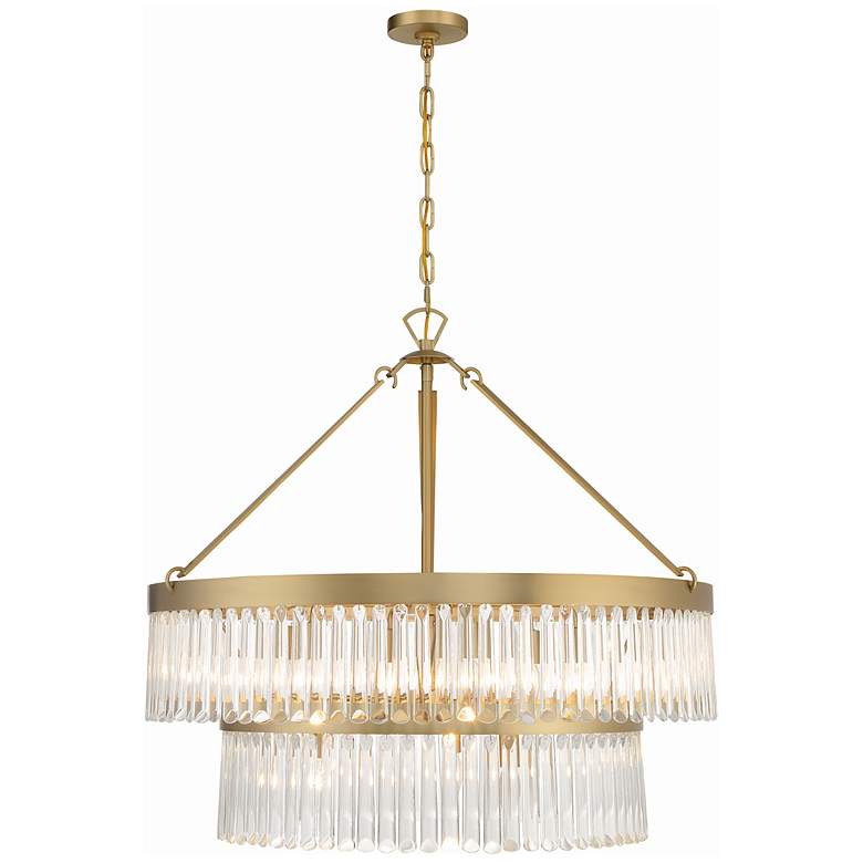 Image 5 Crystorama Emory 9 Light Modern Gold Chandelier more views