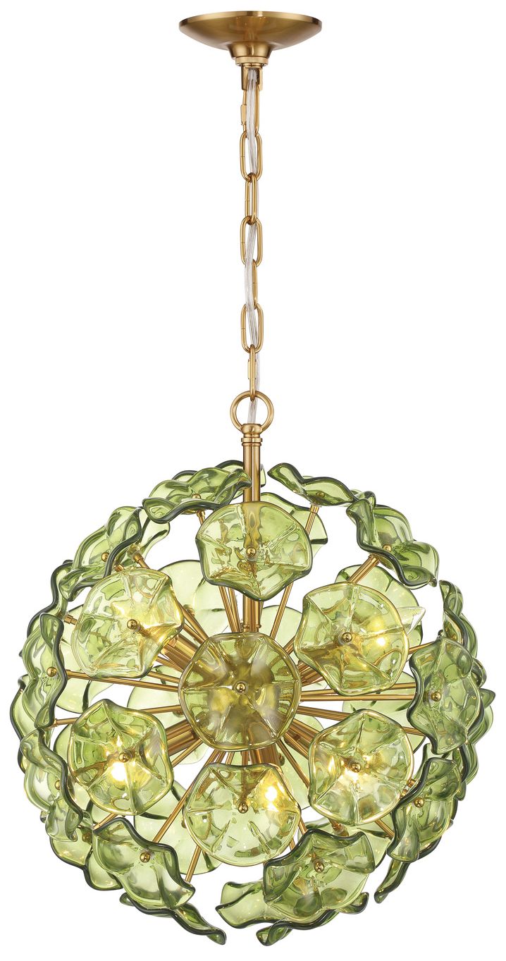 Image 3 Crystorama Esme 18.25'' Aged Brass Chandelier more views