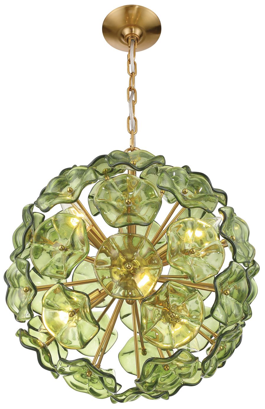 Image 4 Crystorama Esme 18.25'' Aged Brass Chandelier more views