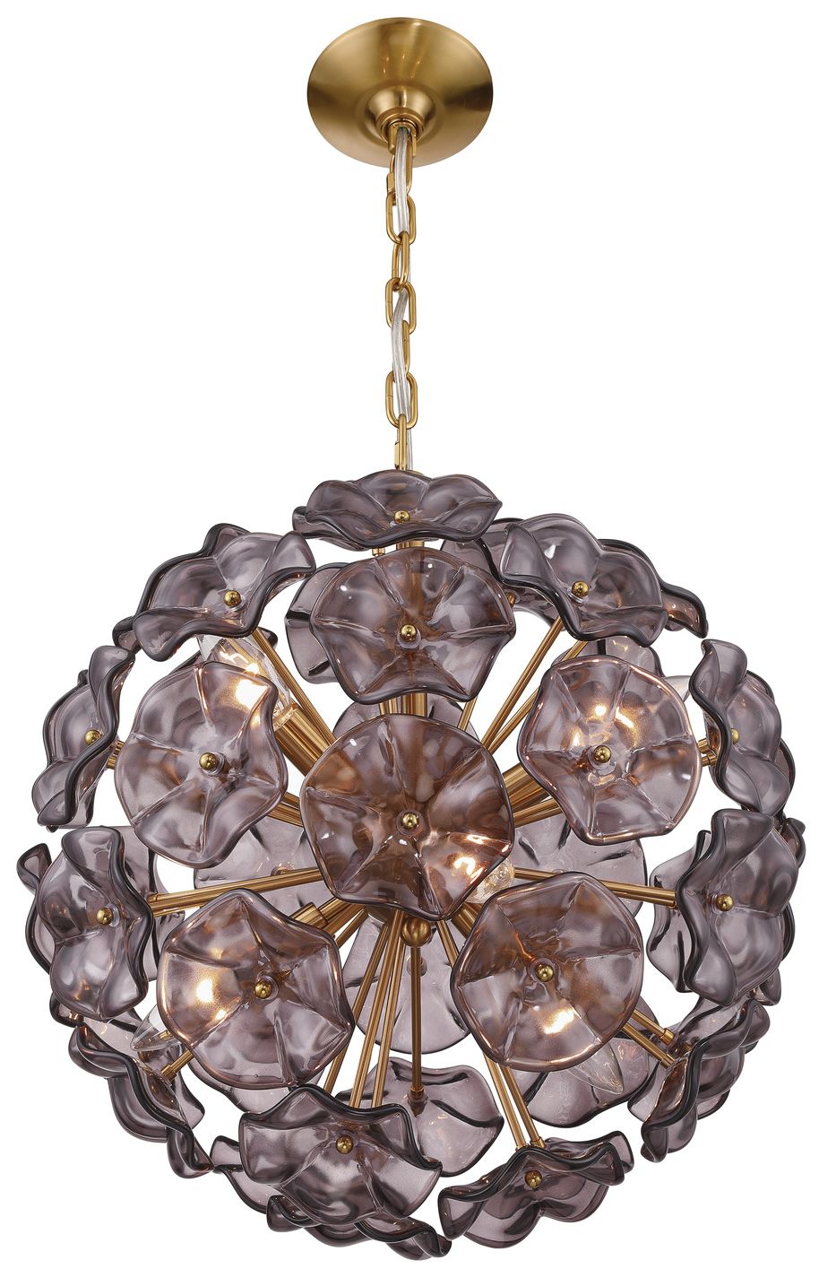 Image 4 Crystorama Esme 18.25'' Aged Brass Chandelier more views