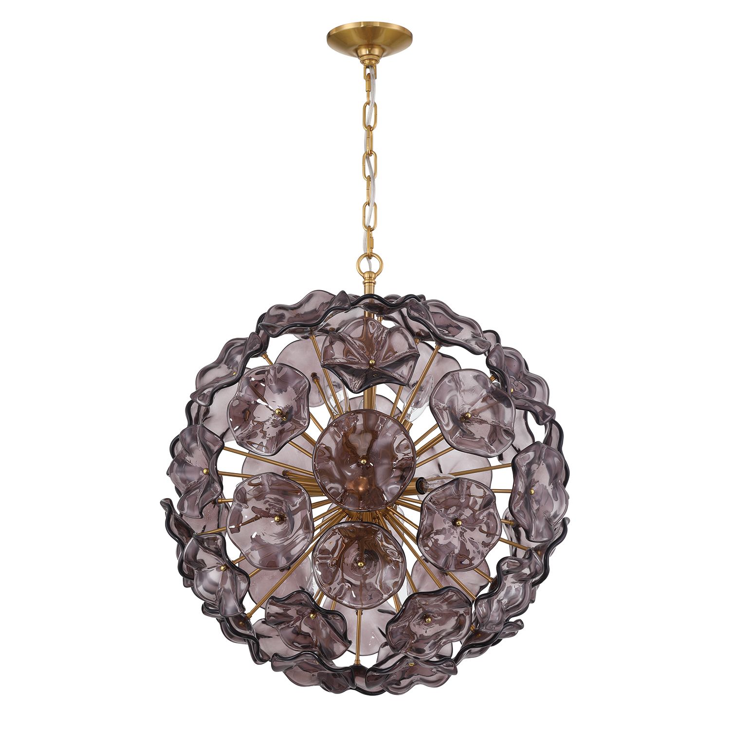 Image 3 Crystorama Esme 22.5'' Aged Brass Chandelier more views