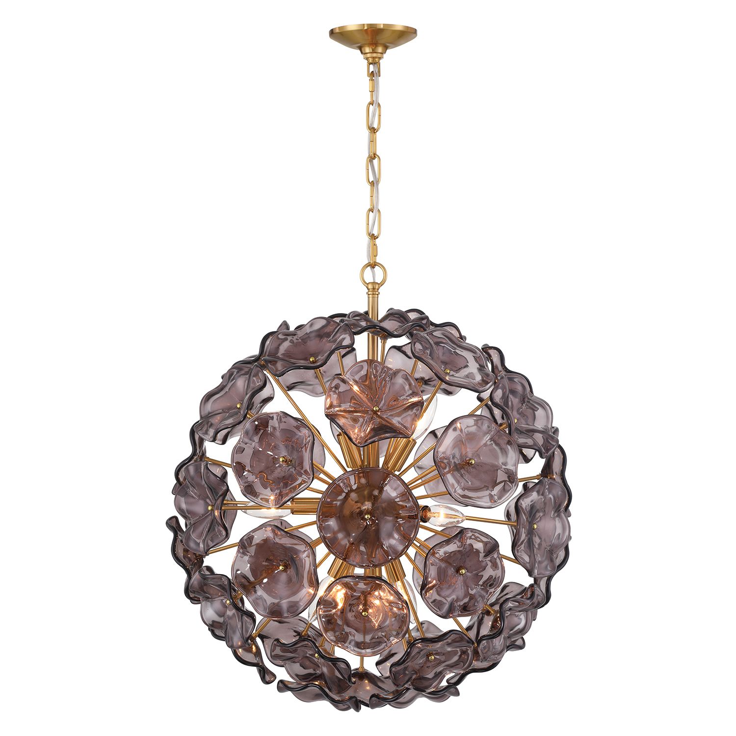 Image 4 Crystorama Esme 22.5'' Aged Brass Chandelier more views