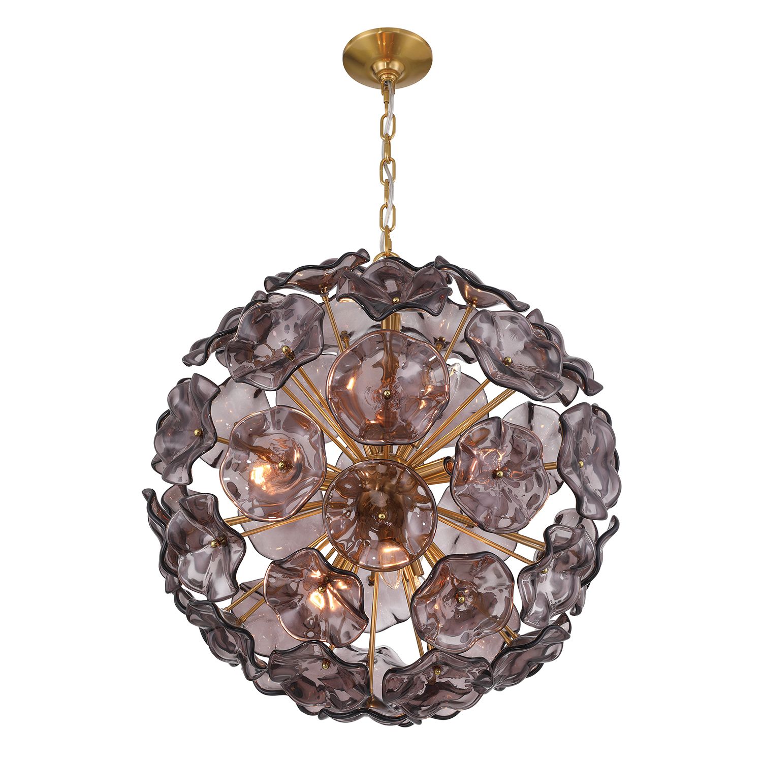 Image 5 Crystorama Esme 22.5'' Aged Brass Chandelier more views