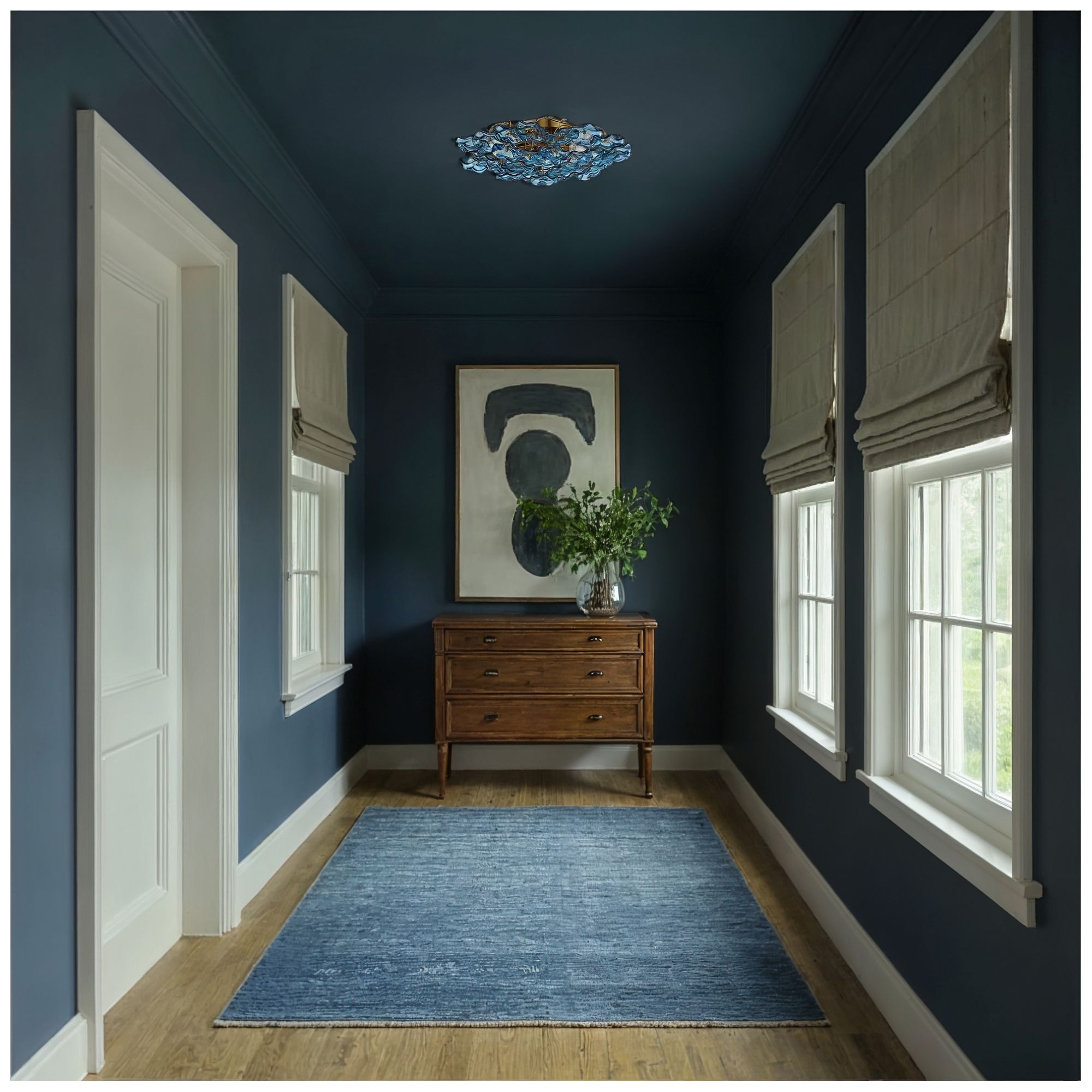 Crystorama Esme 22.5'' Aged Brass Semi Flush Mount