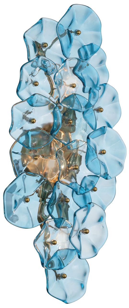 Crystorama Esme 23in.  Aged Brass Sconce