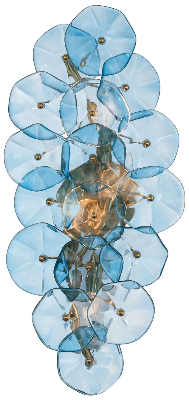 Image 3 Crystorama Esme 23in.  Aged Brass Sconce more views