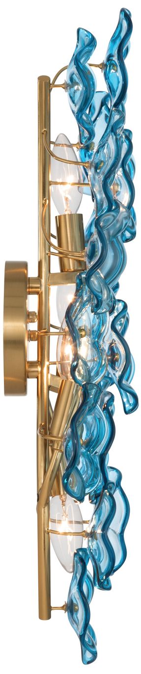 Image 4 Crystorama Esme 23in.  Aged Brass Sconce more views