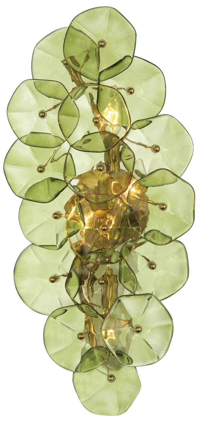 Image 3 Crystorama Esme 23in.  Aged Brass Sconce more views