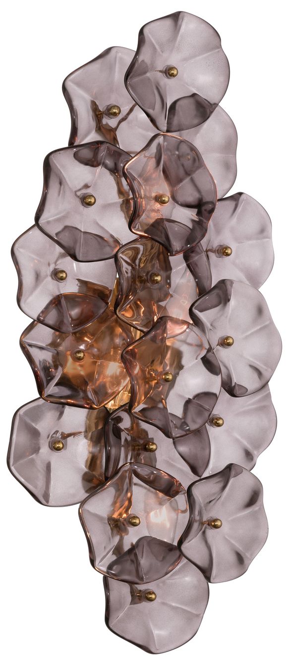 Crystorama Esme 23in.  Aged Brass Sconce