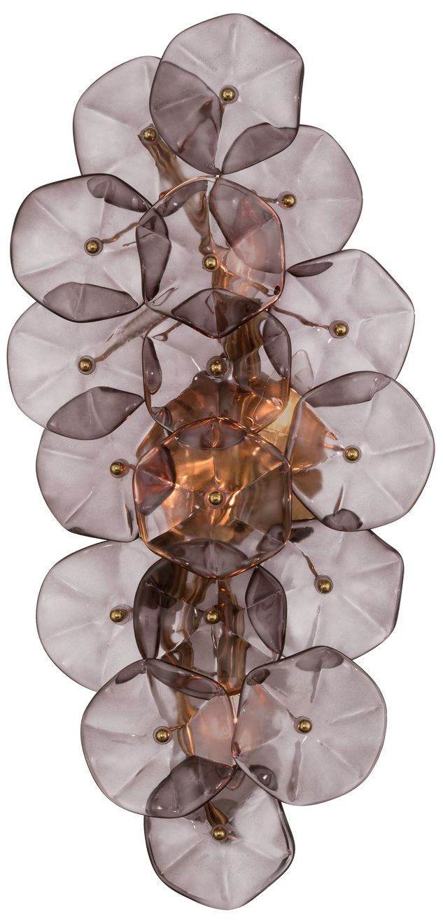 Image 3 Crystorama Esme 23in.  Aged Brass Sconce more views