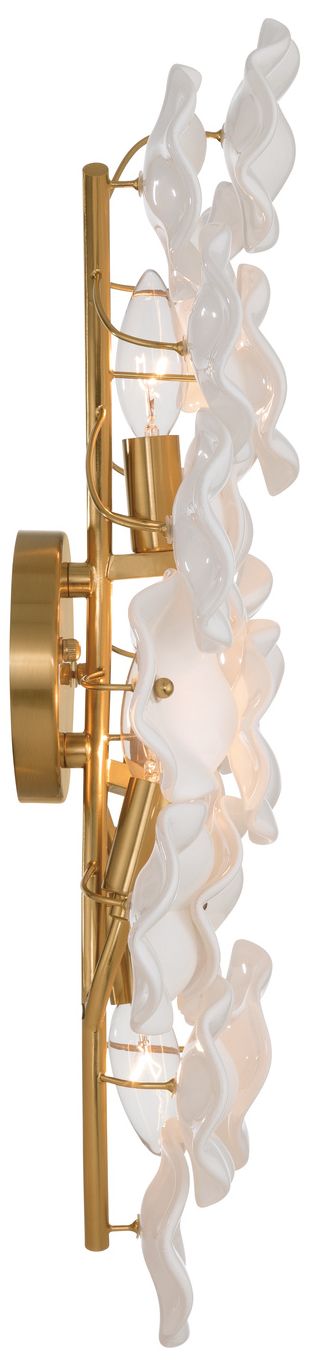 Image 4 Crystorama Esme 23in.  Aged Brass Sconce more views