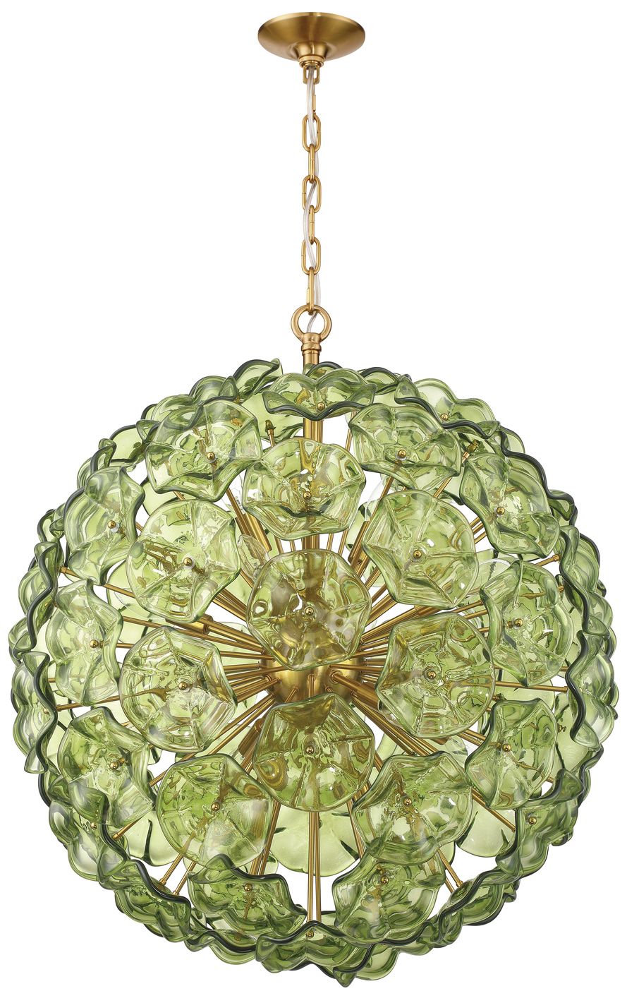 Image 2 Crystorama Esme 28'' Aged Brass Chandelier more views