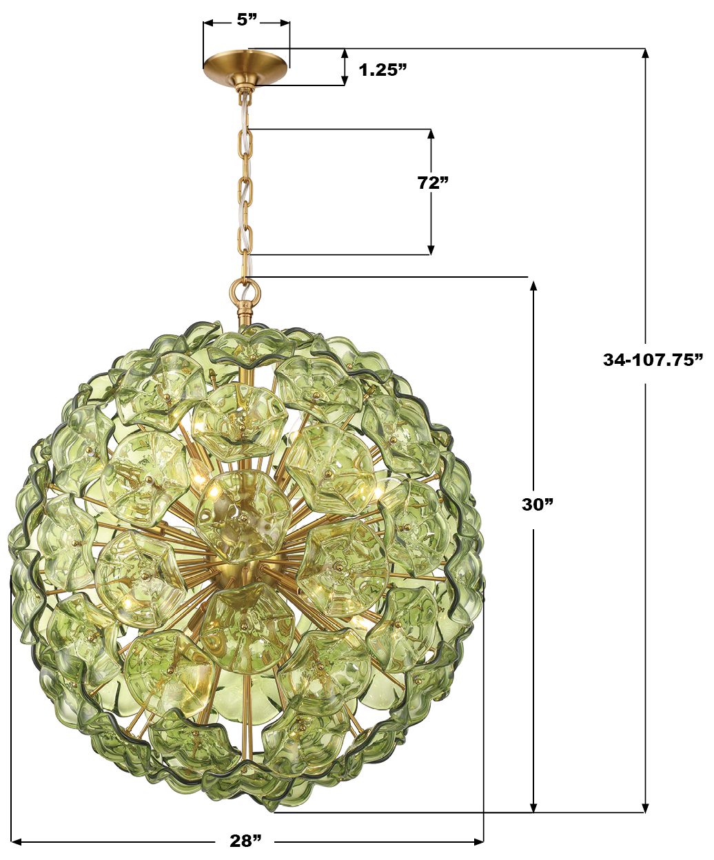 Image 7 Crystorama Esme 28'' Aged Brass Chandelier more views