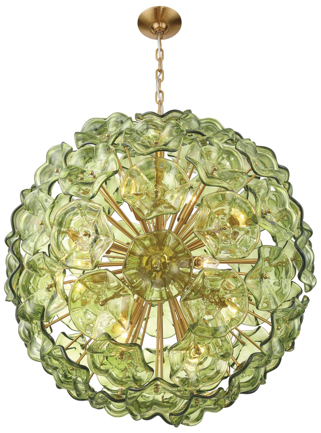 Image 4 Crystorama Esme 28in.  Aged Brass Chande more views