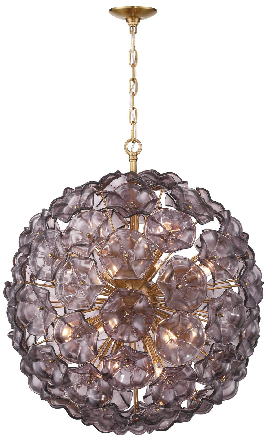 Image 3 Crystorama Esme 28in.  Aged Brass Chande more views