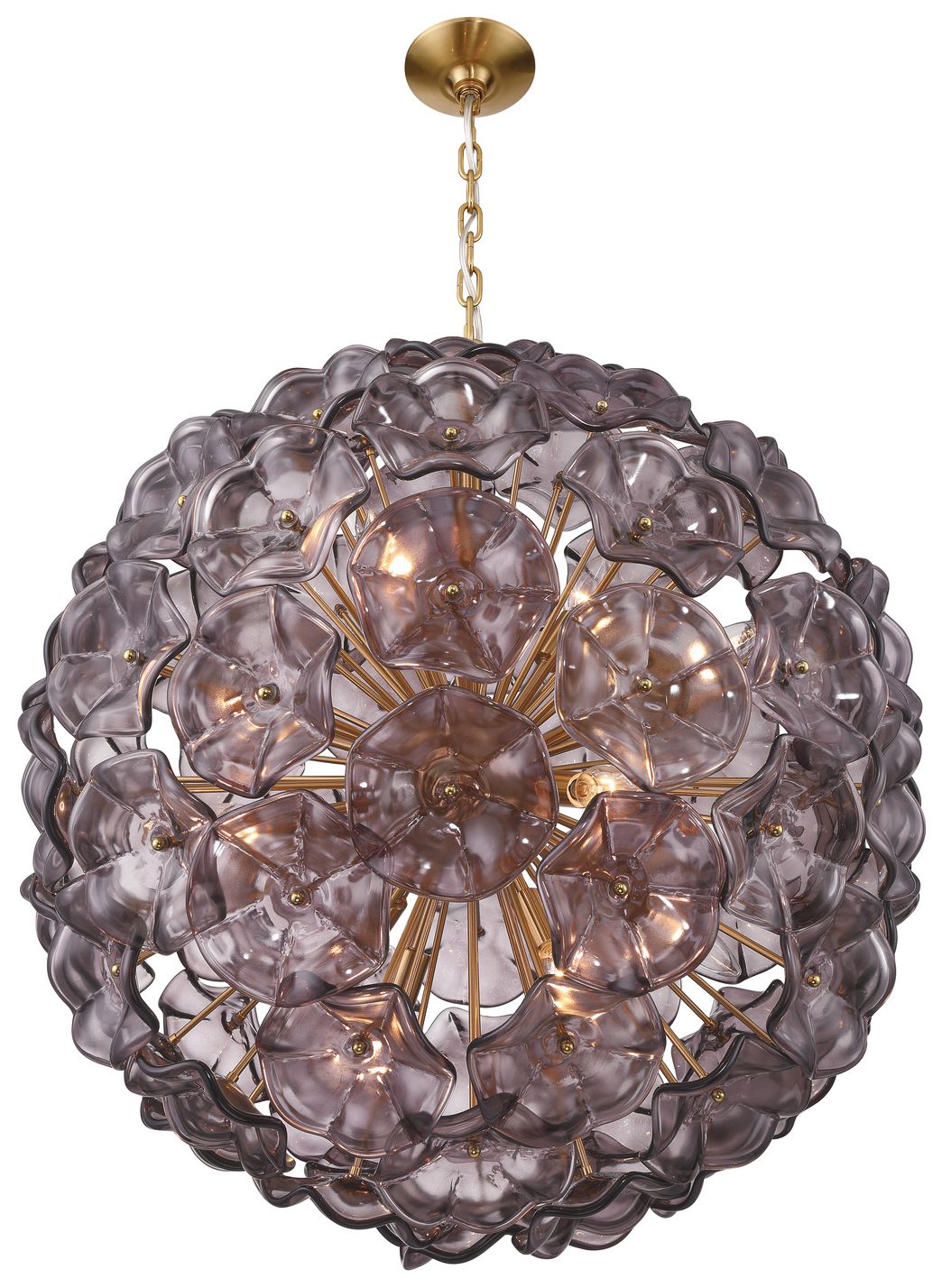 Image 4 Crystorama Esme 28in.  Aged Brass Chande more views