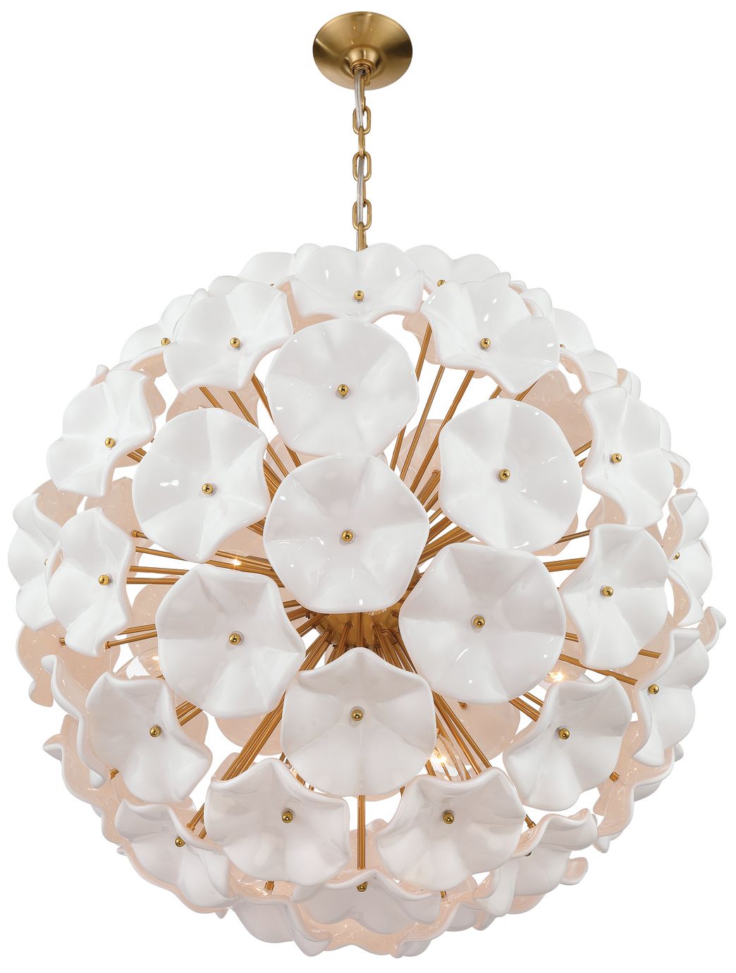 Image 4 Crystorama Esme 28in.  Aged Brass Chande more views