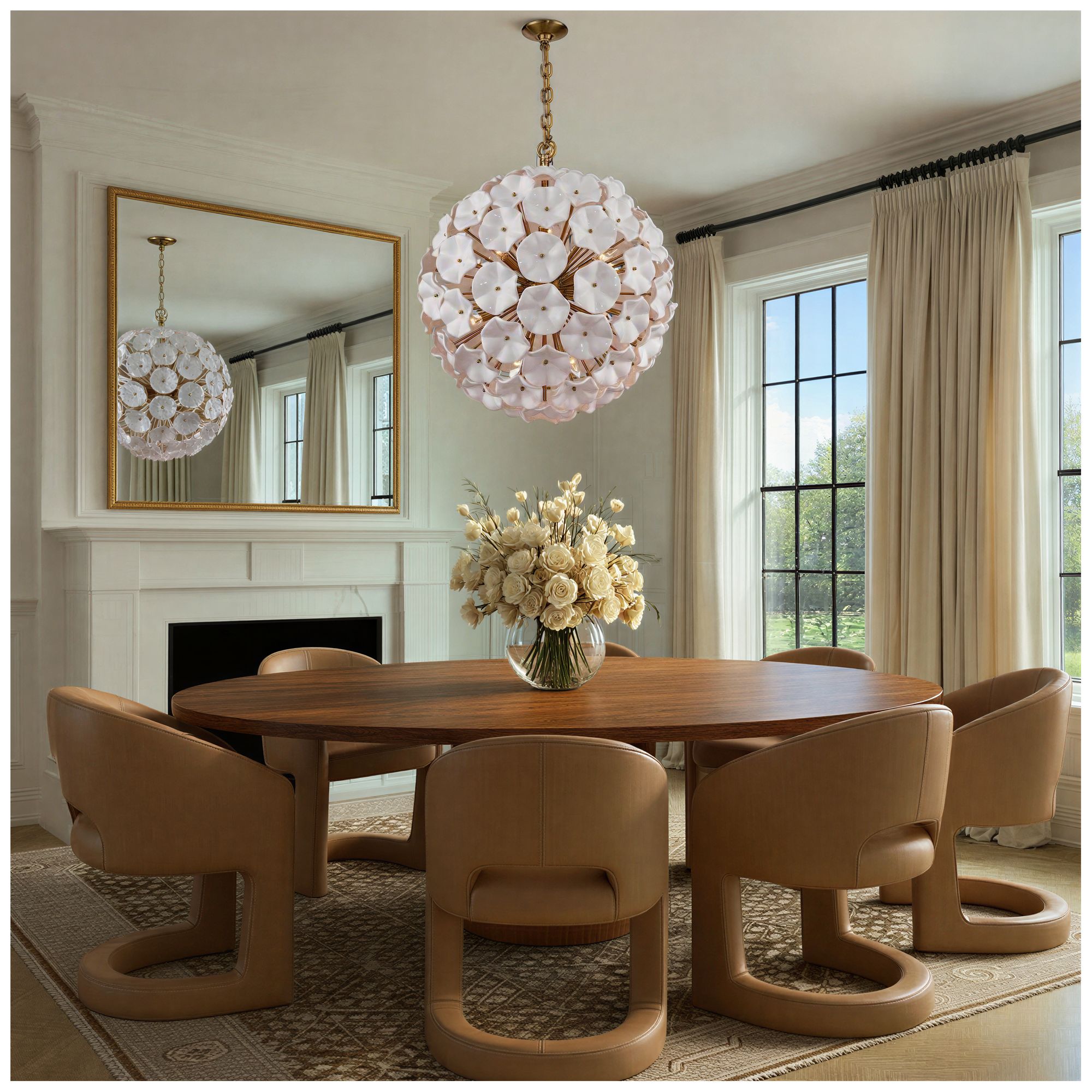 Image 6 Crystorama Esme 28in.  Aged Brass Chande more views