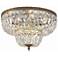 Crystorama Everly 18" Wide Olde Brass Ceiling Light