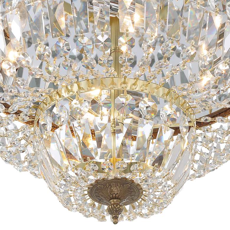 Image 3 Crystorama Everly 18" Wide Olde Brass Ceiling Light more views