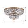 5_Crystorama Everly 18" Wide Olde Brass Ceiling Light more views