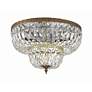 6_Crystorama Everly 18" Wide Olde Brass Ceiling Light more views