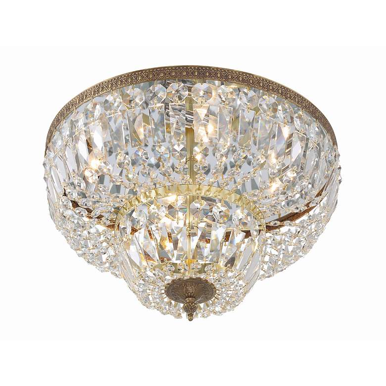 Image 7 Crystorama Everly 18" Wide Olde Brass Ceiling Light more views