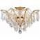 Crystorama Filmore 19" Wide Antique Gold Ceiling Light