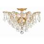 3_Crystorama Filmore 19" Wide Antique Gold Ceiling Light more views