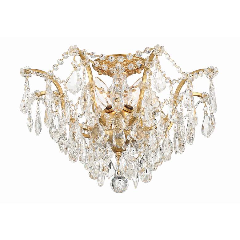 Image 5 Crystorama Filmore 19" Wide Antique Gold Ceiling Light more views