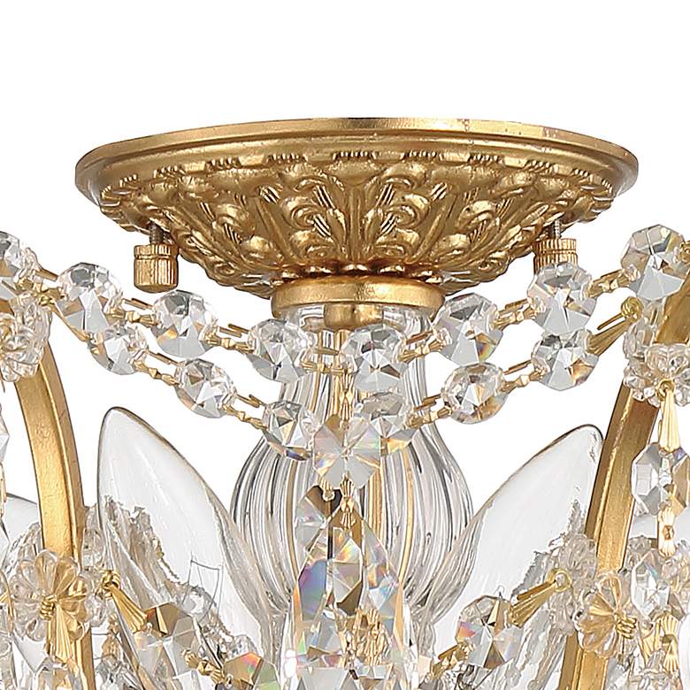 Image 6 Crystorama Filmore 19" Wide Antique Gold Ceiling Light more views