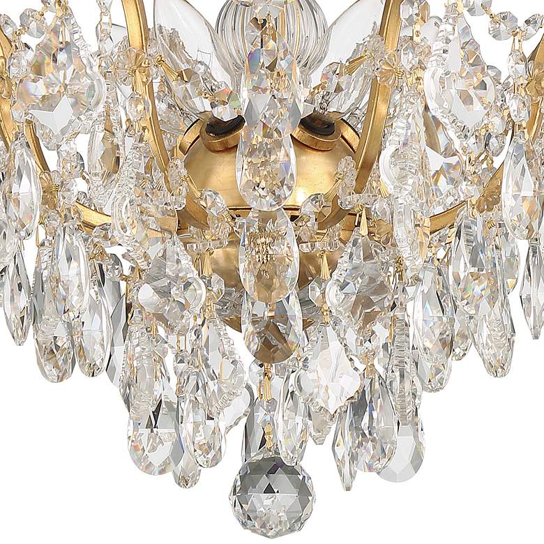 Image 7 Crystorama Filmore 19" Wide Antique Gold Ceiling Light more views