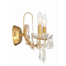 Image5 of Crystorama Filmore Gold 12 1/2" High Crystal Wall Sconce more views