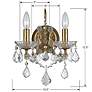 6_Crystorama Filmore Gold 12 1/2" High Crystal Wall Sconce more views