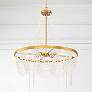 1_Crystorama Fiona 27" Wide Antique Gold 4-Light Chandelier