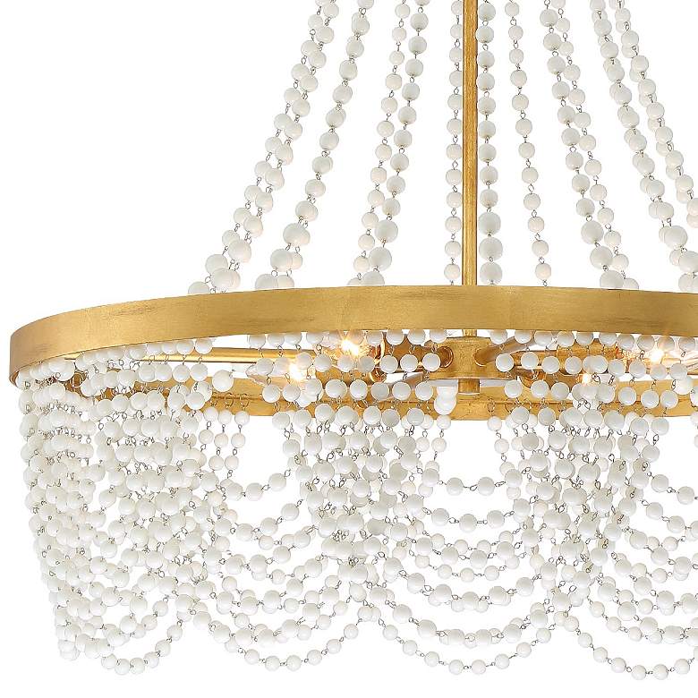 Image 2 Crystorama Fiona 27" Wide Antique Gold 4-Light Chandelier more views