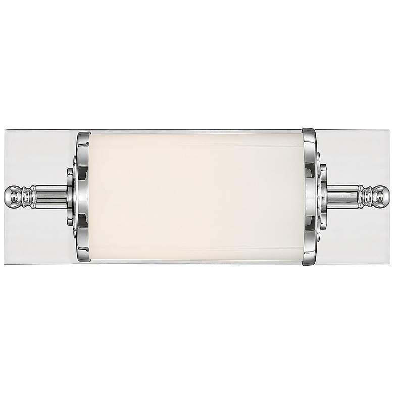 Image 1 Crystorama Foster 12" Wide Chrome LED Wall Light