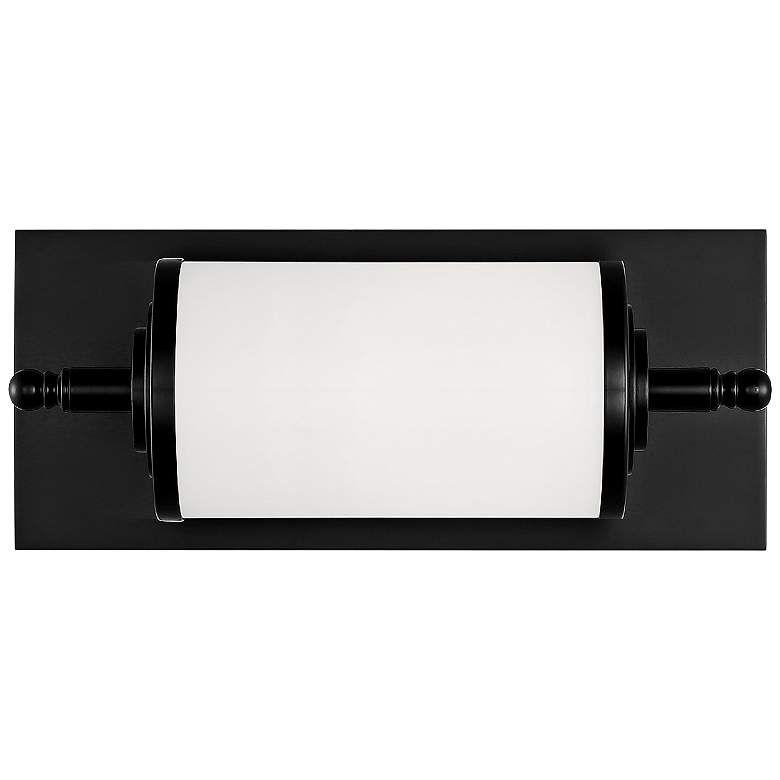 Image 1 Crystorama Foster 12" Wide Matte Black LED Wall Light